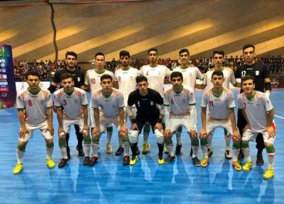 پیروزی تیم فوتسال زیر 20 سال پسران ایران برابر تاجیکستان