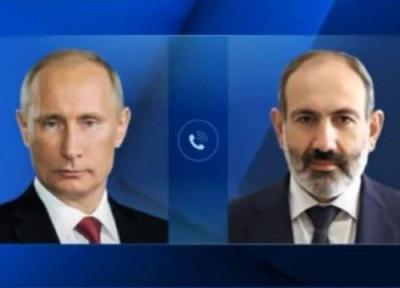 تماس تلفنی پوتین با نخست وزیر ارمنستان