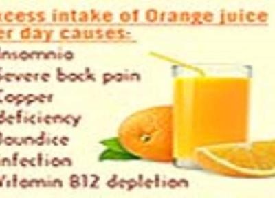 آیا زیاده روی در مصرف آب پرتقال برای سلامتی مضر است؟