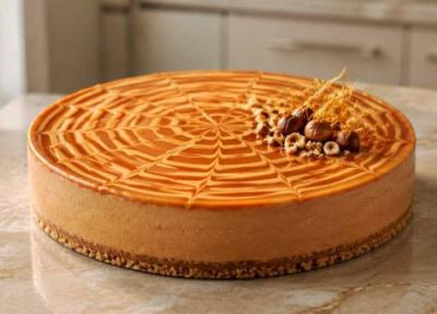 طرز تهیه چیز کیک کاراملی کاتلا با پنیر کاراملی و بدون فر